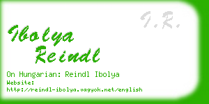 ibolya reindl business card
